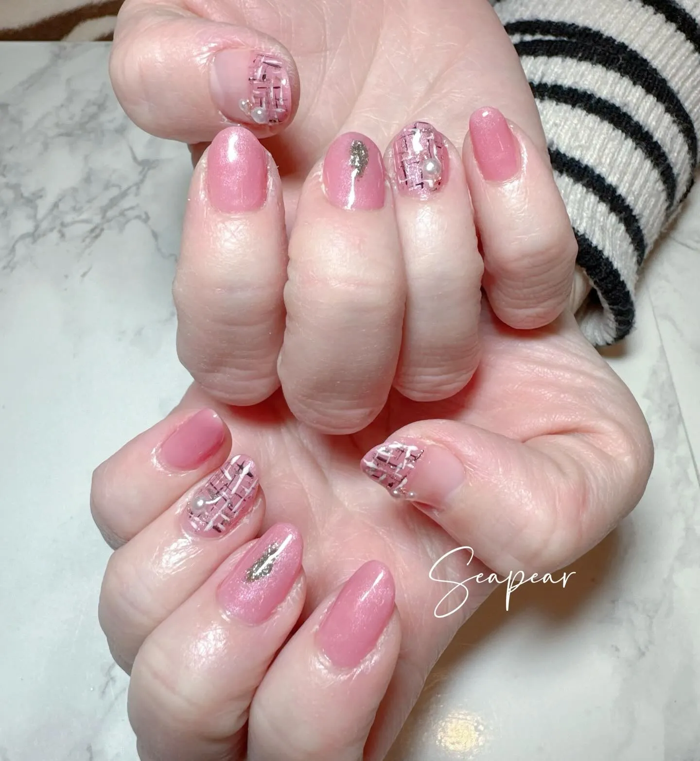 ツイードネイル💅