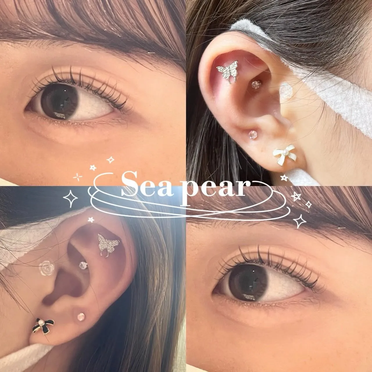 先日はまつげパーマ&耳ツボジュエリーsimpleコースでご来...